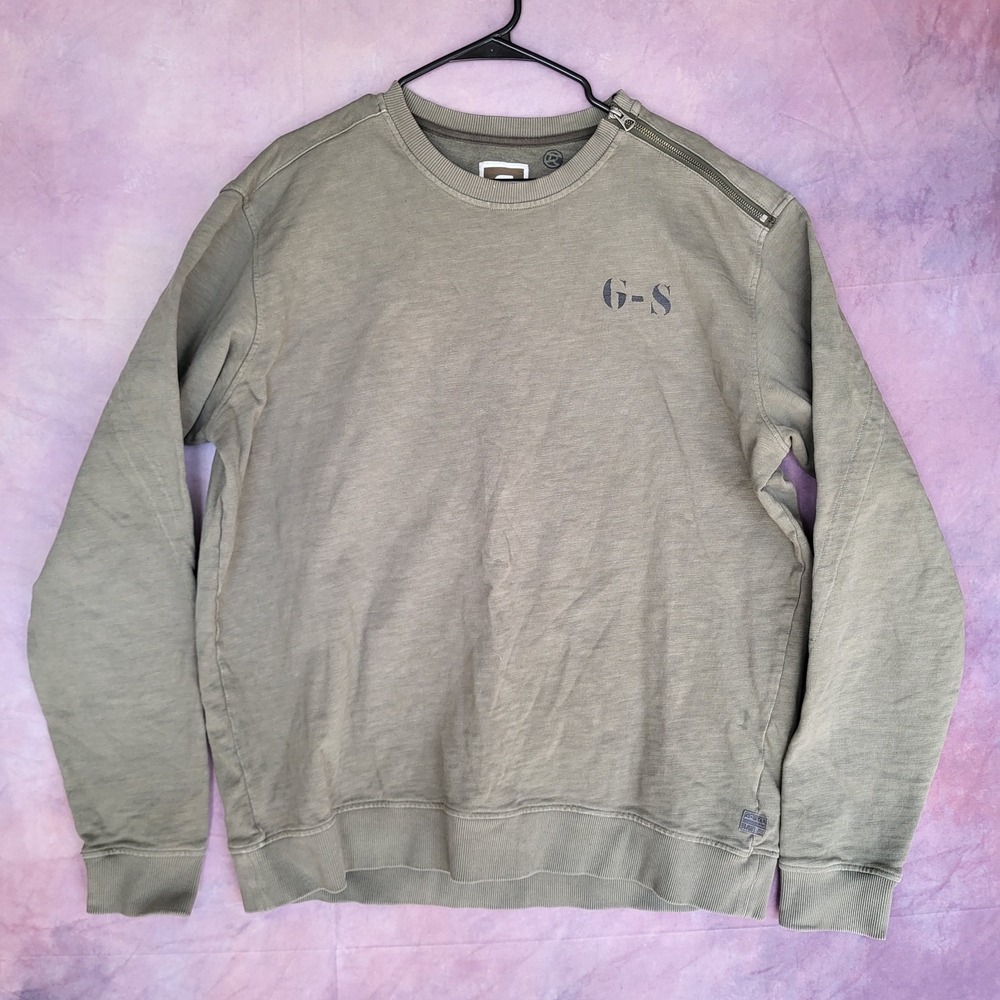 G-Star Raw Cargo Sweater Sweat Shirt Army Green Men's 3XL